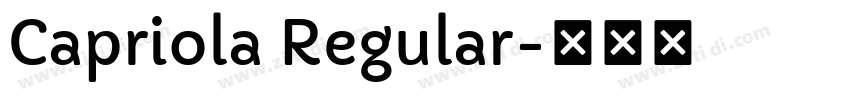 Capriola Regular字体转换